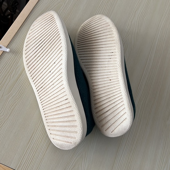 Allbirds Wool Loungers Slip-On Shoes - Aurora Dark Teal Blue / Green - Size: W10 - Picture 12 of 12
